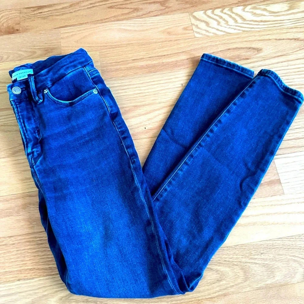Good American Good Legs Skinny Jeans Dark Wash Stretch Denim Size 2 / 26